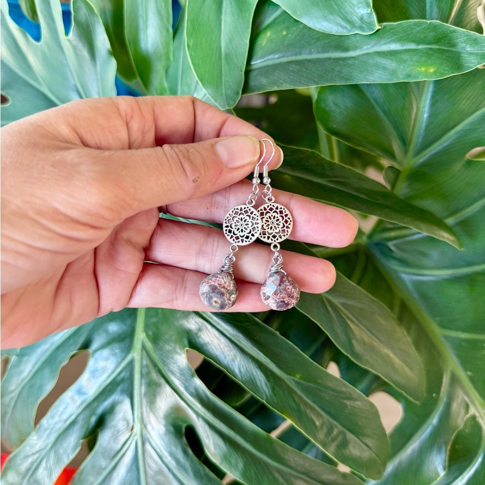 Ocean Jasper Earrings || Handmade